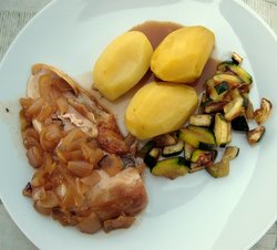 Pintade au marsala