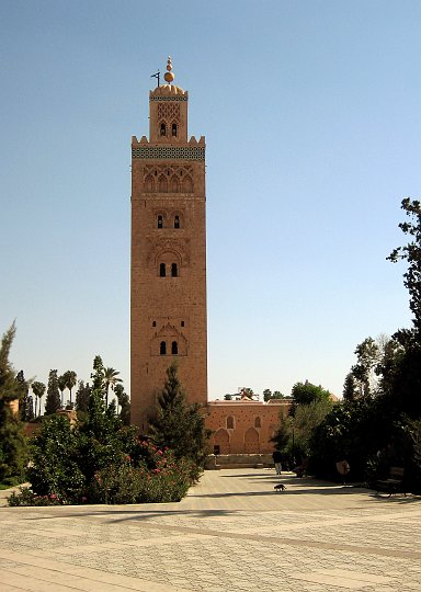 Marrakech - La Koutoubia (mosquée). 