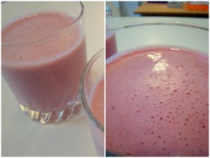 Smoothie aux fraises