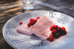 Parfait glacé aux fraises