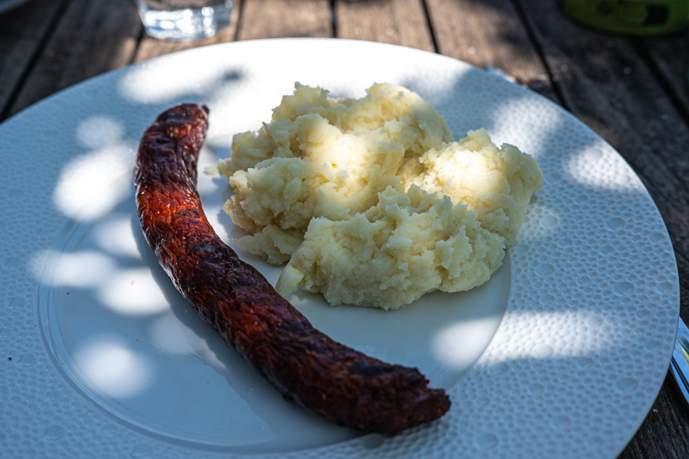 Merguez et purée Merguez et purée