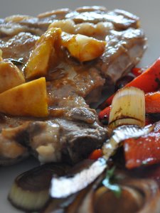 Côte de veau pimentée au citron