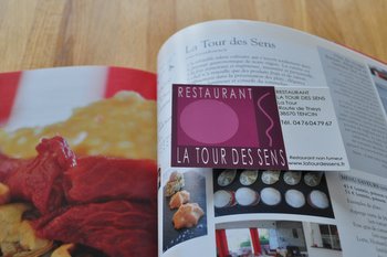 La tour des sens : la carte et l'entrée dans Grenoble Restaurant