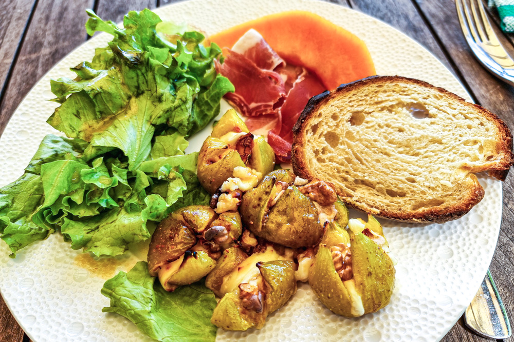 Assiette aux figues rôties Assiette aux figues rôties