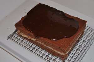 Pas assez de glaçage sur le gâteau chocolat-chataigne