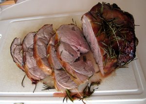 Epaule d’agneau au romarin et miel