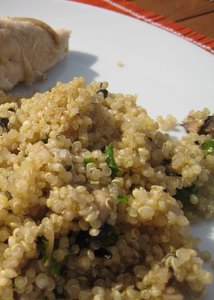 Quinoa aux champignons