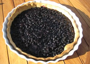 Tarte aux myrtilles