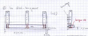 Jardinière - Plan longueur