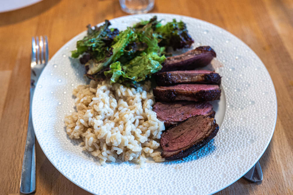Magret et risotto Magret et risotto