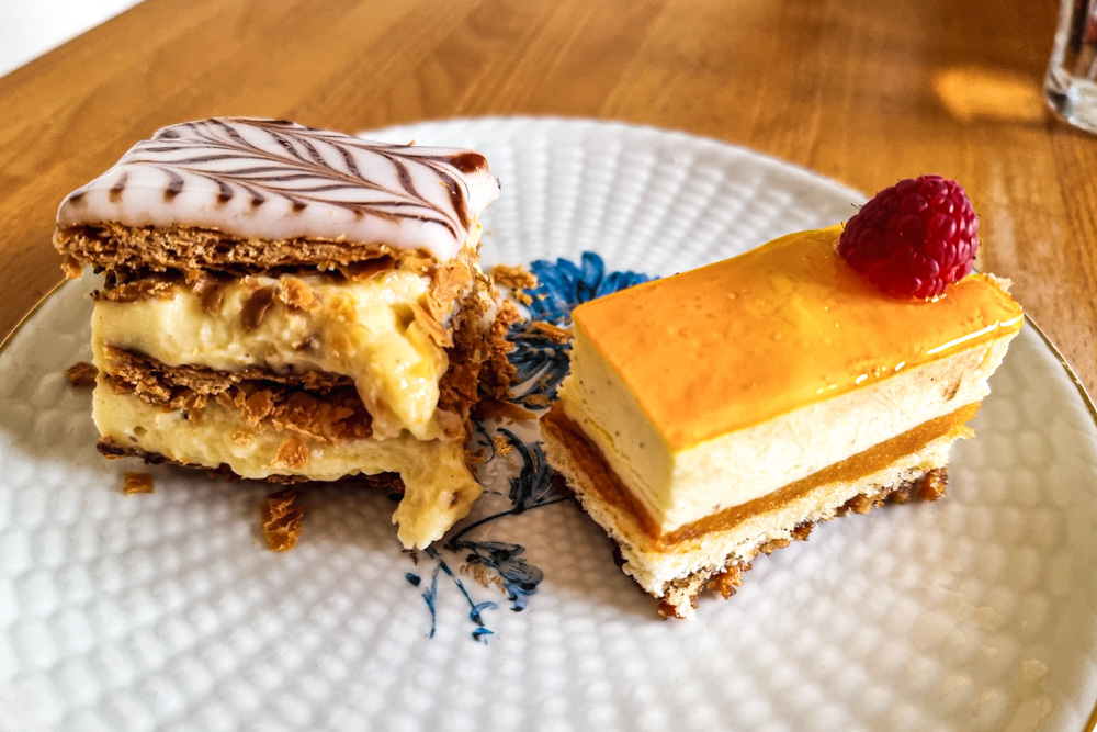 Millefeuille et entremets à l'abricot