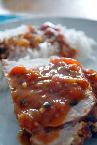 Rôti de veau eu sauce