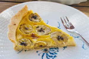 Tarte banane-mangue