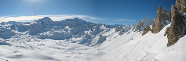 Panorama depuis l'aiguille percée