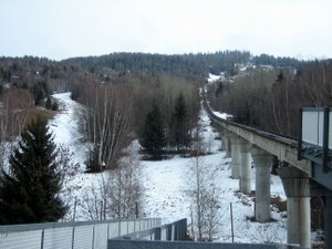 Piste Dervin et funiculaire - Arrêt les Granges