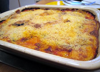 Moussaka à la chair à saucisses