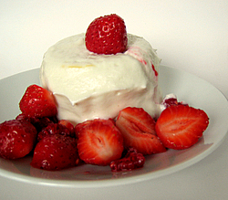 Mousse de yaourt aux fruits rouges