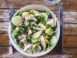 Salade de truite façon haddock