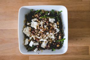 Salade de quinoa et haricots verts au citron