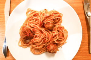 Boulettes et spaghetti