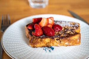 Brioche perdue aux fraises