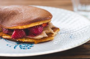 Dorayaki aux fraises