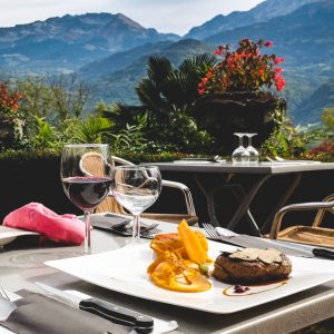 Restaurant La Veyrie en terrasse