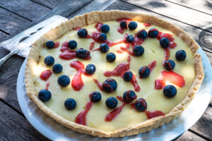 Tarte à la crème pâtissière